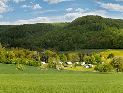 Reisemobilstellplatz - Entsorgung Toilettenkassette - Deutschland - Panoramablick übers Schellental - Campingpark Schellental