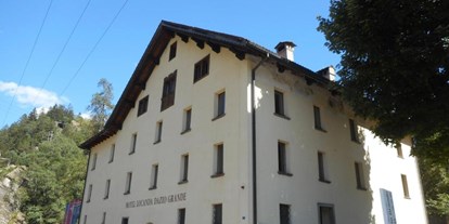 Reisemobilstellplatz - Angelmöglichkeit - Tessin - Historisches Gebäude: Dazio Grande
Restaurant - Area Sosta Camper Leventina