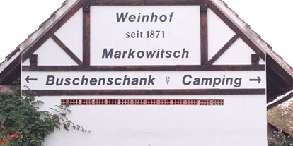 Reisemobilstellplatz - Umgebungsschwerpunkt: Fluss - Österreich -  ALT-WEINDÖRFL - Fam. Markowitsch