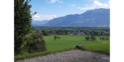 Reisemobilstellplatz - Umgebungsschwerpunkt: Fluss - Schweiz - Stellplatz mit Aussicht nach Liechtenstein und Österreich - Hohenrain Grabs