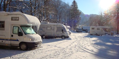 Motorhome parking space - Wintercamping - Bavaria - Wohnmobil-Stellplatz Bad Hindelang