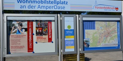 Motorhome parking space - Umgebungsschwerpunkt: Stadt - Oberbayern - Wohnmobilstellplatz an der AmperOase