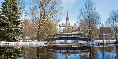 Reisemobilstellplatz - Umgebungsschwerpunkt: Stadt - Bayern - winterlicher Blick auf Zwiesel - Wohnmobilstellplatz Zwiesel