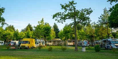 Reisemobilstellplatz - Bademöglichkeit für Hunde - Cadrezzate - Camping Lido Verbano