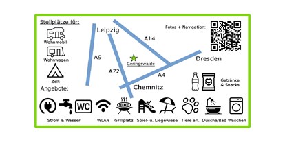 Reisemobilstellplatz - Art des Stellplatz: eigenständiger Stellplatz - Geringswalde - Campingplatz Geringswalde Stell- u. Zeltplatzvermietung Andreas Wilhelm