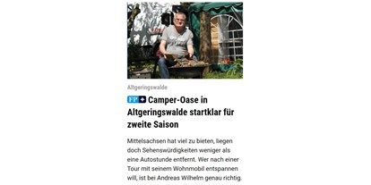 Reisemobilstellplatz - Wintercamping - Mittweida - Campingplatz Geringswalde Stell- u. Zeltplatzvermietung Andreas Wilhelm