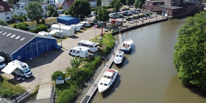 Reisemobilstellplatz - SUP Möglichkeit - Niedersachsen - Buxtehude Hafen