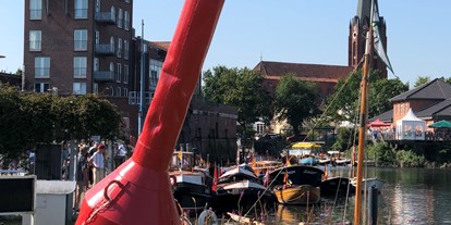 Reisemobilstellplatz - öffentliche Verkehrsmittel - Hamburg-Umland - Buxtehude Hafen