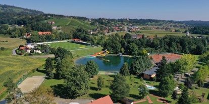 Motorhome parking space - Tennis - Styria - Freibad gleich neben dem Platz - Camping Bad Schwanberg