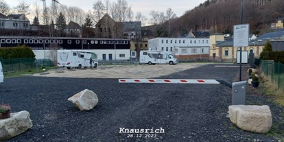 Motorhome parking space - Umgebungsschwerpunkt: Berg - Erzgebirge - Stellplatz Georgi Aue-Am Mulderadweg