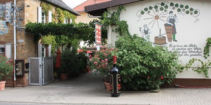 Reisemobilstellplatz - Umgebungsschwerpunkt: am Land - Edesheim - Weingut Frontansicht - Weingut Henninger