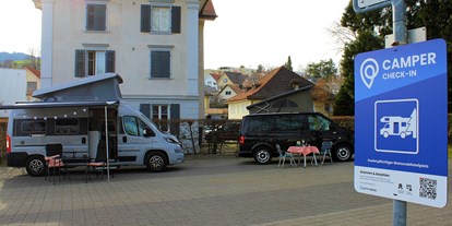 Reisemobilstellplatz - öffentliche Verkehrsmittel - Dornbirn - Stellplatz "im Bad"