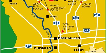 Reisemobilstellplatz - Grauwasserentsorgung - Isselburg - Anfahrt nach 46414 Rhede - Kirmesplatz