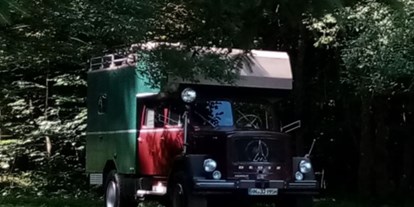 Reisemobilstellplatz - Wohnwagen erlaubt - Černá v Pošumaví - Ob unter Bäumen oder frei hängt von Ihrem Fahrzeug ab.  - Die Bachlmühle