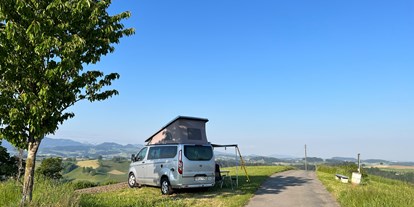 Motorhome parking space - Wohnwagen erlaubt - Switzerland - Rundumsicht Borisried 