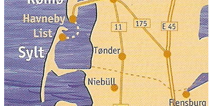 Reisemobilstellplatz - Gram - Anfahrt aus Niebüll über B 5 oder  Flensburg über A/7 /E45 nach
DK 6780 Skaerbaek -Sondernaes  Holmvej 18 - Reitstall- Nordseeküste .Landhaus Sondernaes ..Holmvej 18.. DK 6780 