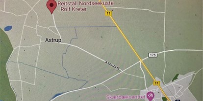 Reisemobilstellplatz - Umgebungsschwerpunkt: Stadt - Fanø - Reitstall- Nordseeküste .Landhaus Sondernaes ..Holmvej 18.. DK 6780 