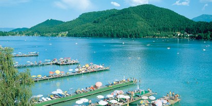 Reisemobilstellplatz - Umgebungsschwerpunkt: Strand - Kärnten - Klopeiner See, ein Paradies  - Landhaus Noreia's Wiese nahe Klopeiner See