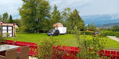 Reisemobilstellplatz - Umgebungsschwerpunkt: Fluss - Kärnten - Ausreichend Platz für die ganze Familie - Landhaus Noreia's Wiese nahe Klopeiner See