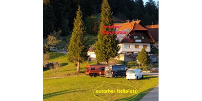Reisemobilstellplatz - Art des Stellplatz: eigenständiger Stellplatz - Schwarzwald - Ihr Stellplatz bei Sandras-Bergstation - Sandras-Bergstation