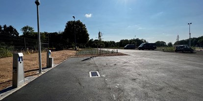 Motorhome parking space - Entsorgung Toilettenkassette - Franken - Ver- und Entsorgung neu angelegt - Regiostellplatz Zeil Am Tuchanger