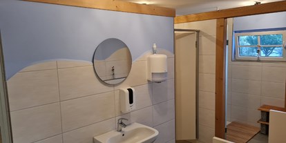 Reisemobilstellplatz - Entsorgung Toilettenkassette - Bautzen - moderne Sanitäre Einrichtungen - Lerchenberghof im Spreequellland/ Oberlausitz