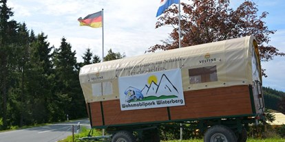 Reisemobilstellplatz - Hunde erlaubt: Hunde erlaubt - Olsberg (Hochsauerlandkreis) - organisierte Planwagenfahrten - Wohnmobilpark Winterberg