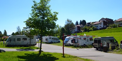 Reisemobilstellplatz - Umgebungsschwerpunkt: Stadt - Kißlegg - Wohnmobilstellplatz am Waldsee