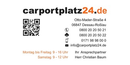 Motorhome parking space - Saxony-Anhalt - Unsere Visitenkarte
 - carportplatz24.de