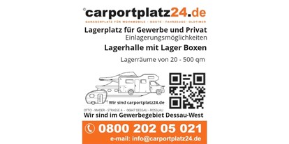 Reisemobilstellplatz - Art des Stellplatz: eigenständiger Stellplatz - Sachsen-Anhalt - carportplatz24.de