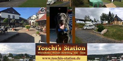 Motorhome parking space - Hunde erlaubt: Hunde erlaubt - Thuringia - Toschis-Station Zella-Mehlis