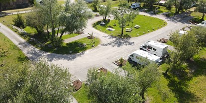 Motorhome parking space - Grauwasserentsorgung - Aquitaine -  AIRE LE GRAIN (33440)