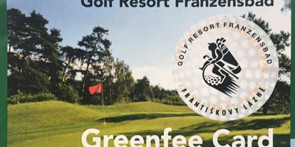 Reisemobilstellplatz - Golf - Franzensbad - Golfer können Rabatte nutzen - Golf Resort Franzensbad