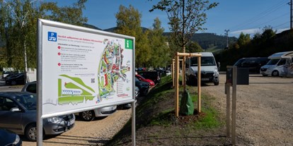 Reisemobilstellplatz - Umgebungsschwerpunkt: Fluss - Österreich - Welterbe Stellplatz Mürzzuschlag