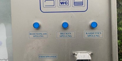 Reisemobilstellplatz - Entsorgung Toilettenkassette - Ver- und Entsorgungsstation - Stellplatz am Markt