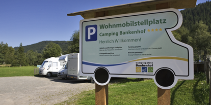 Reisemobilstellplatz - Art des Stellplatz: eigenständiger Stellplatz - Baden-Württemberg - Willkommen auf dem Wohnmobilstellplatz! - Camping Bankenhof Hinterzarten am Titisee