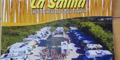 Motorhome parking space - Stromanschluss - Italy - Area Sosta Camper La Salina