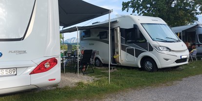 Motorhome parking space - Art des Stellplatz: bei Gewässer - Oberbayern - Stellplatz Campingplatz Brugger am Riegsee