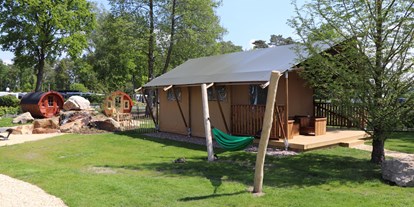 Reisemobilstellplatz - Umgebungsschwerpunkt: See - Nordrhein-Westfalen - Glampingdorf für Freunde zum Übernachten - Campingpark Heidewald