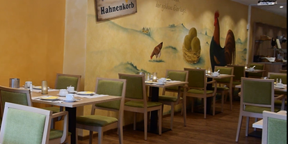 Reisemobilstellplatz - Restaurant - Rheinland-Pfalz - Unser Hahnenkorb "Frühstücksraum" - Parkplatz am Landgasthof Zum Bockshahn