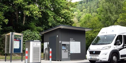 Reisemobilstellplatz - Entsorgung Toilettenkassette - Schwäbische Alb - Wohnmobilstellplatz Blaubeuren