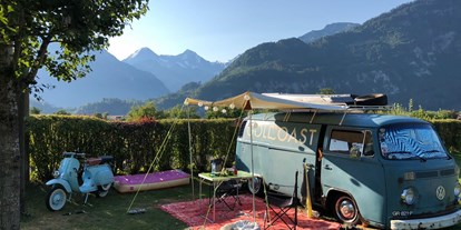 Motorhome parking space - Badestrand - Switzerland - Goldcoast mit Aussicht - Camping Lazy Rancho 4