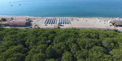 Motorhome parking space - Stromanschluss - Calabria - Luftaufnahme - Camping Lungomare