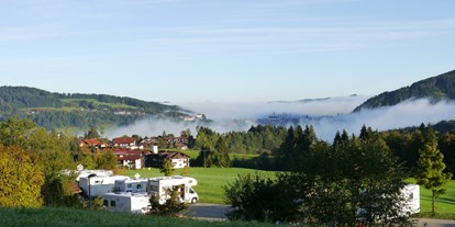 Reisemobilstellplatz - Wohnwagen erlaubt - Region Allgäu - Morgenstimmung  - Hochgratblick