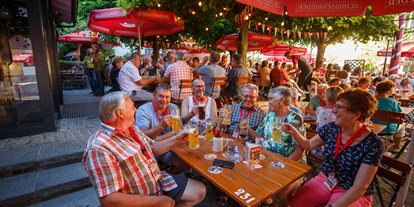 Reisemobilstellplatz - Ostrach - Biergarten der SCHUSSENRIEDER  Brauerei Ott
300 Sitzplätze - Schussenrieder Bierkrugmuseum