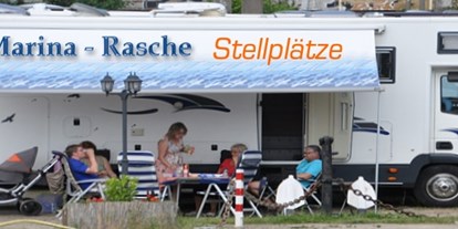 Reisemobilstellplatz - Umgebungsschwerpunkt: Fluss - Niedersachsen - Stellplatz Marina Rasche Werft