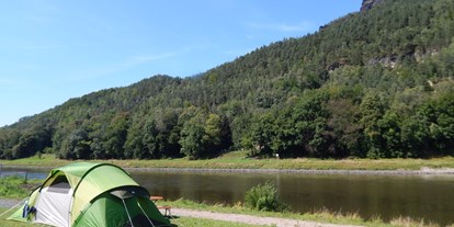 Reisemobilstellplatz - Stromanschluss - Sächsische Schweiz - Campingplatz am Treidlerweg