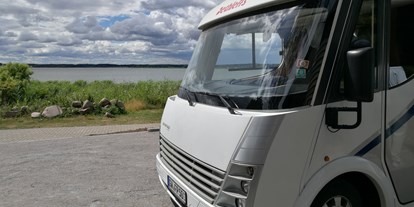 Reisemobilstellplatz - Grauwasserentsorgung - Vorpommern - Usedom Achterwasserblick