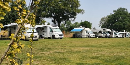 Reisemobilstellplatz - Angelmöglichkeit - Gelderland - Campers op de camping op het camperveld. Zonnige plaatsen. - Camping Lansbulten