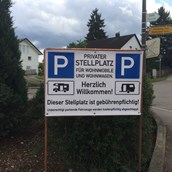 RV parking space - Privater Stellplatz - Am Maibaum Denkendorf